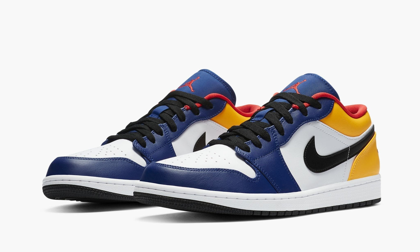 Air Jordan 1 Low Deep Royal / Yellow Sneakers - Hype Release