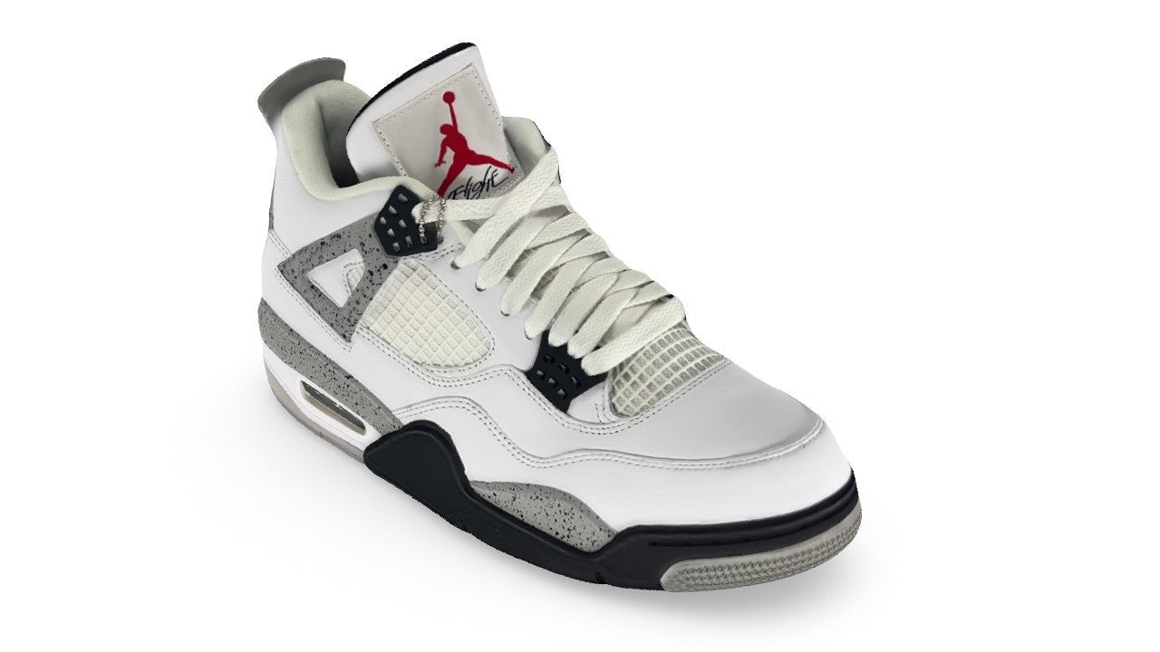 Air Jordan 4 Retro OG White Cement 840606 Sneakers - Signature Series