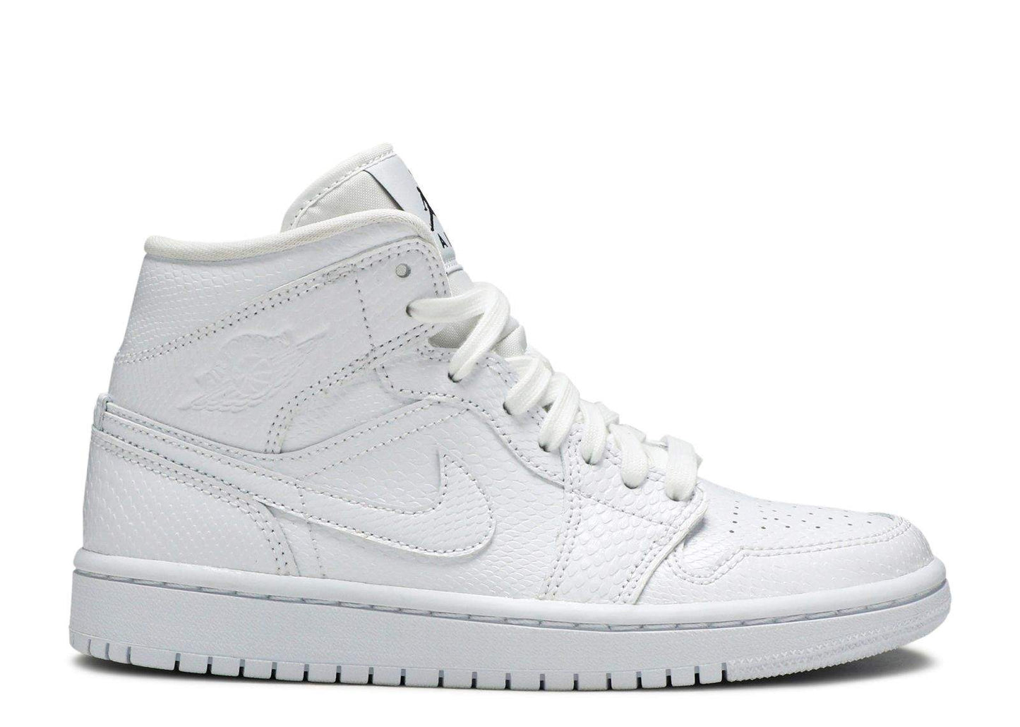 Air Jordan 1 Mid ‘White Snakeskin’ Revered Footwear Sneakers - Hype Release