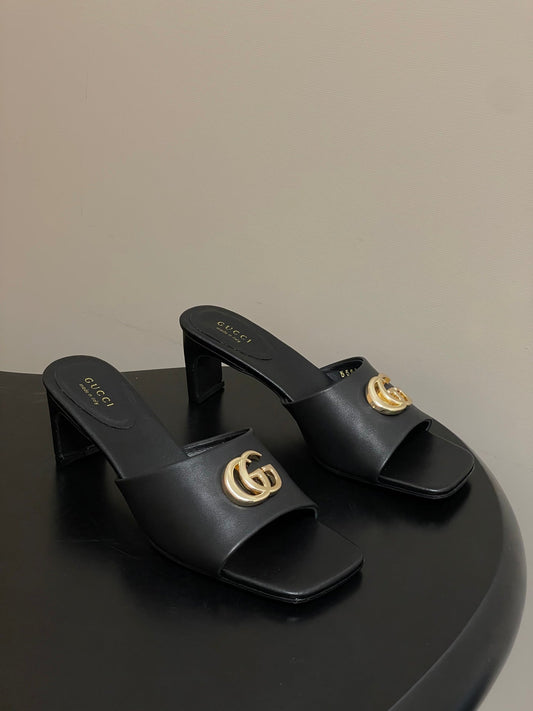 GG 26ss High Heel Slippers 55 Lambskin