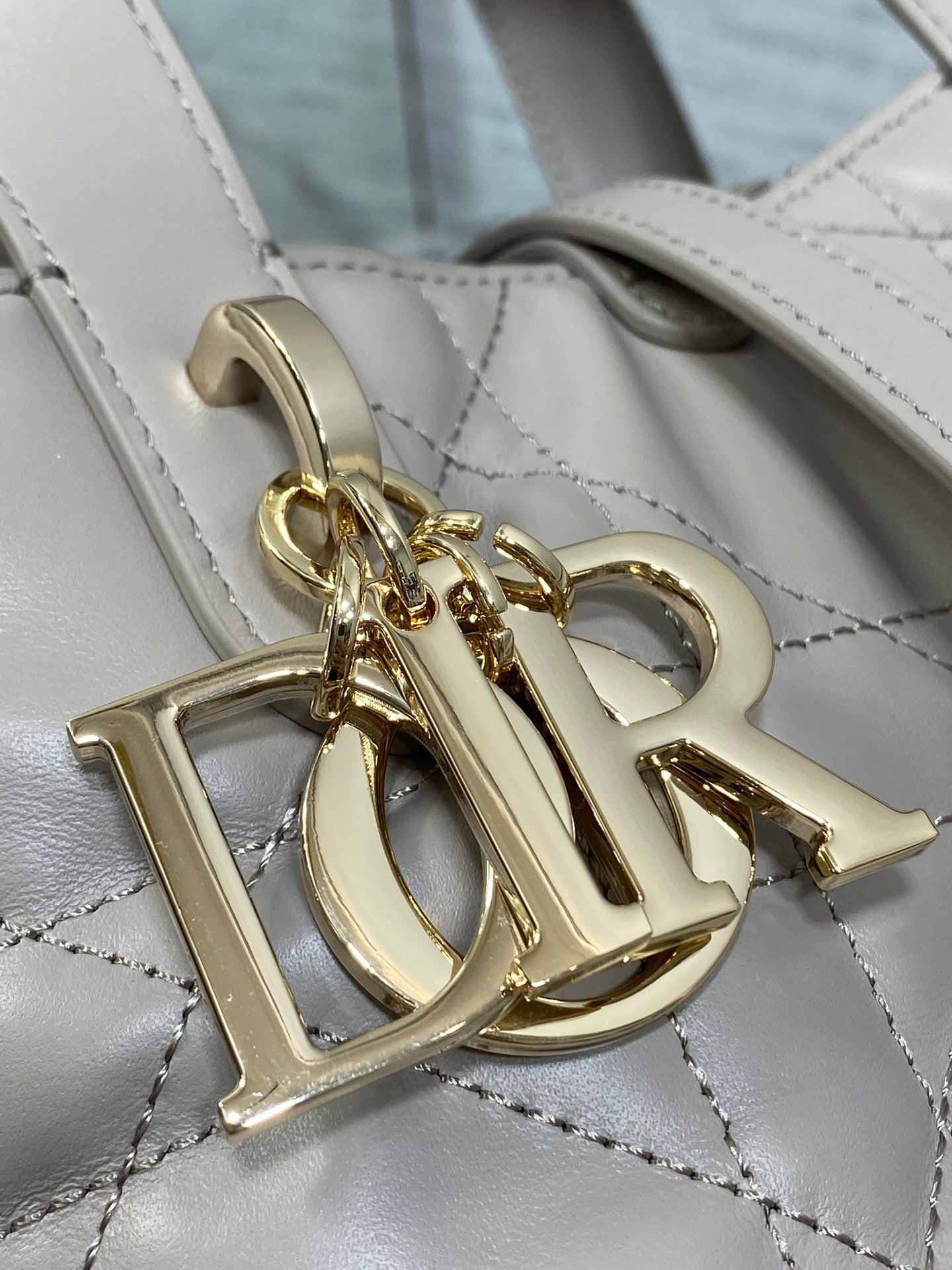 Dior 2026 Toujours Vertical Tote Bag Elegant Grey Calfskin 286656
