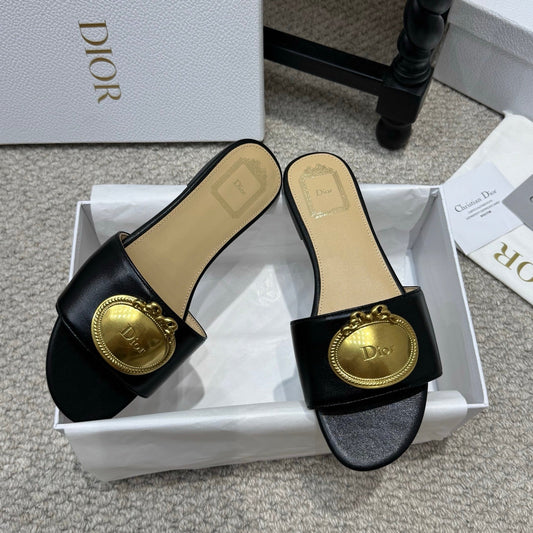 Dior 2026 Médaillon Buckle Sandal Lambskin