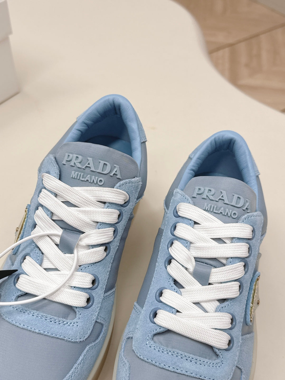 PRA 2026S Platform Sneakers 50 Blue Suede Cowhide 663496