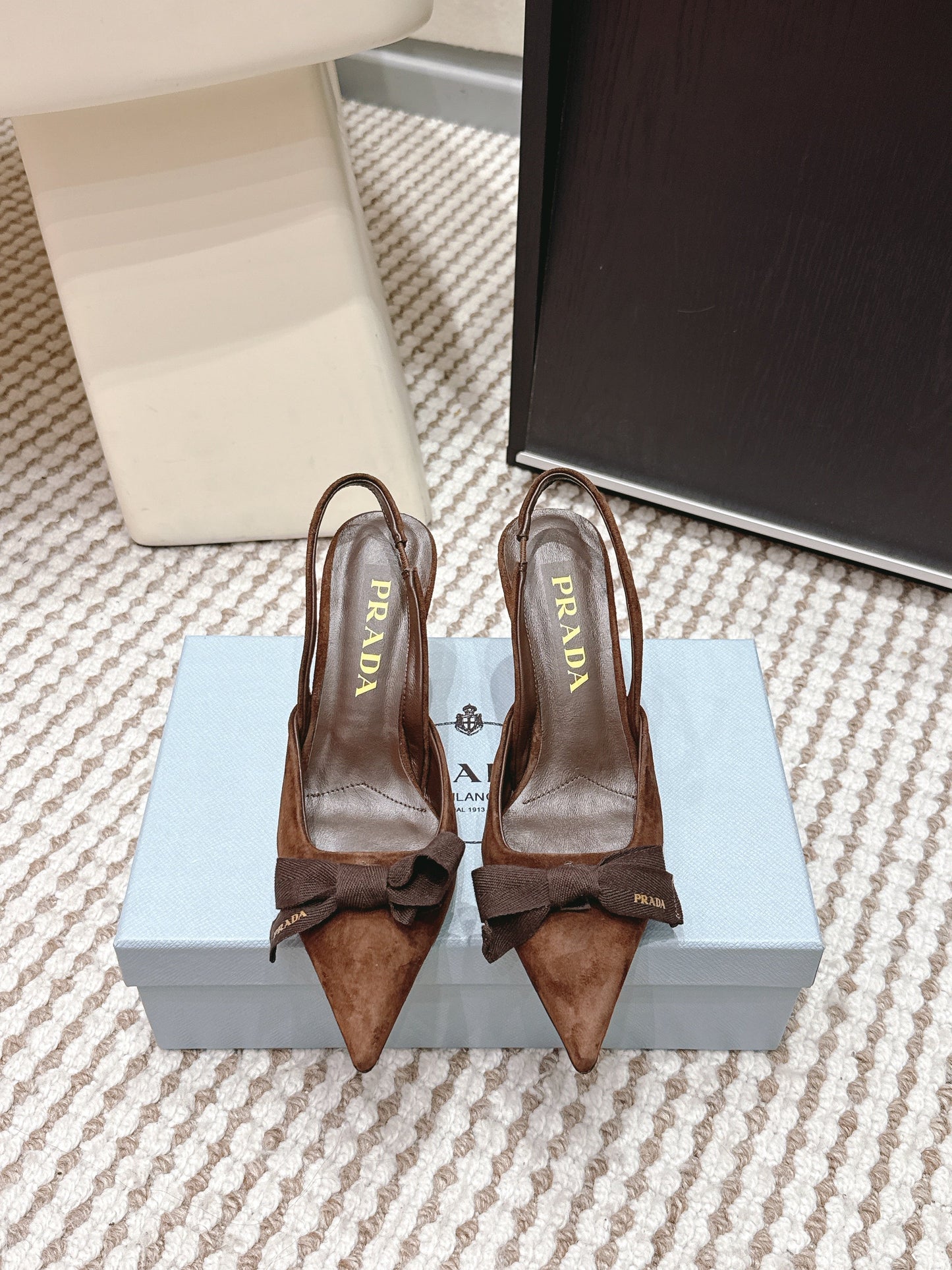 PRA 2026S Slingback 70 Brown Suede 657737