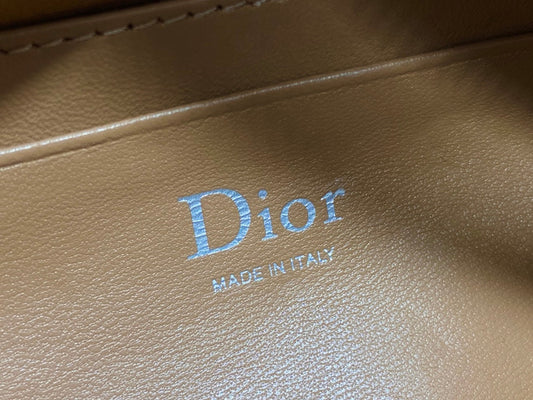 Dior 2026 Bow Pouch 20cm Camel Lambskin 286631