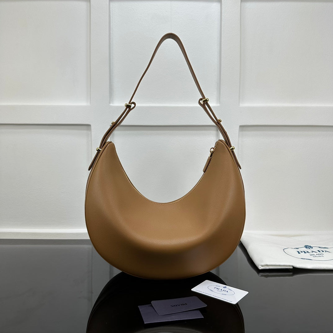 Prada 2026 Arque Shoulder Bag 35cm Calfskin
