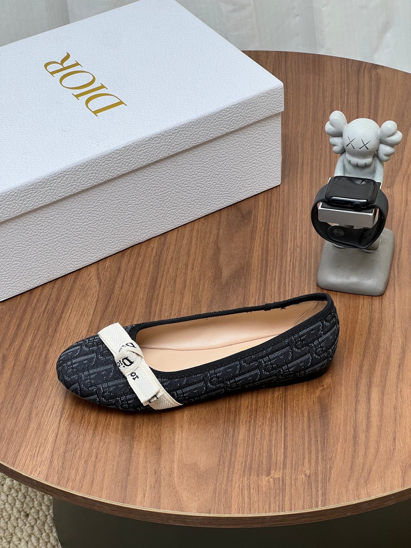 Dior 2026 Oblique Pattern Ballet Flat Fabric Cowhide 846593