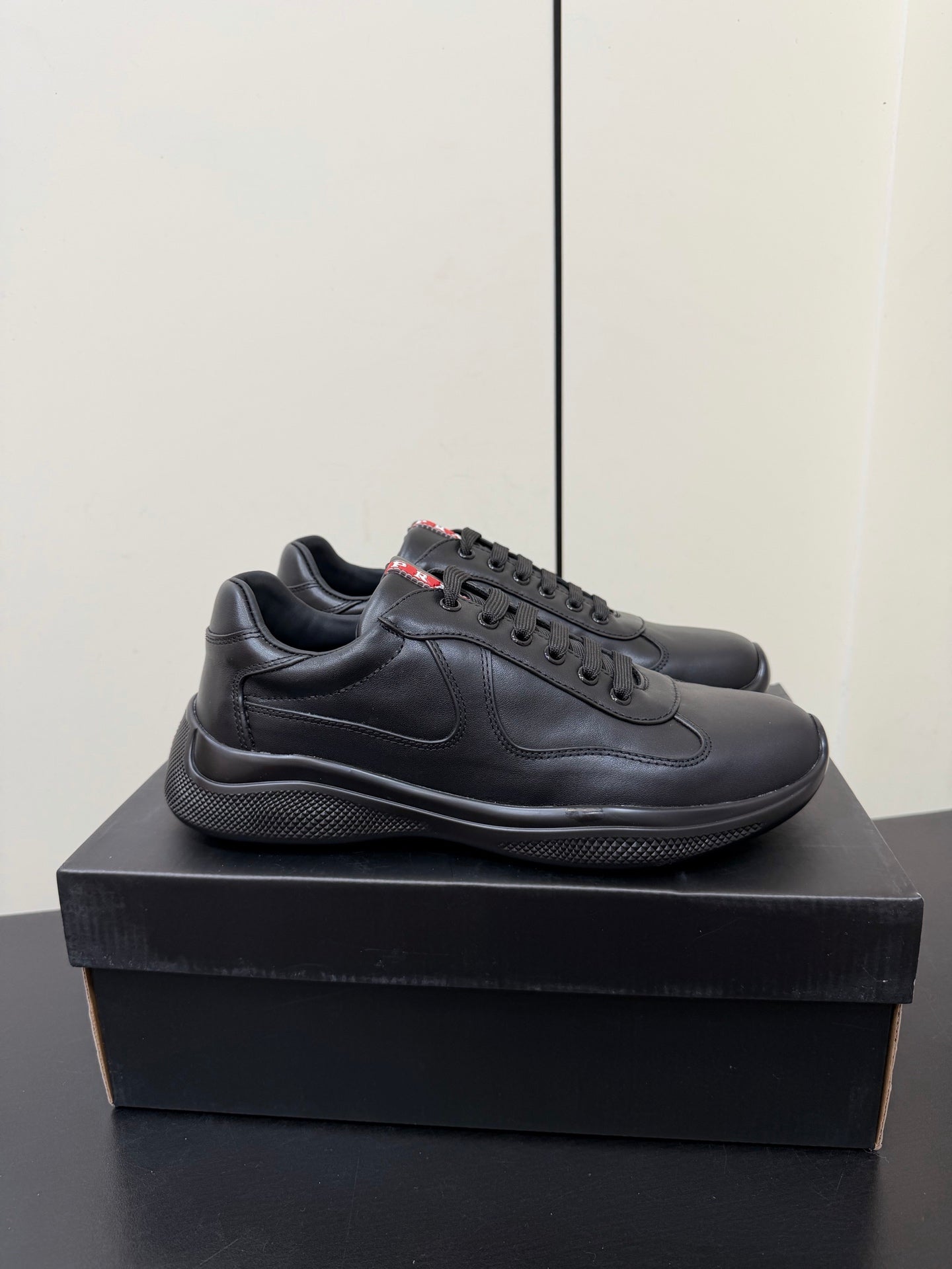 PRA 26S Casual Sneakers Black Leather 618916