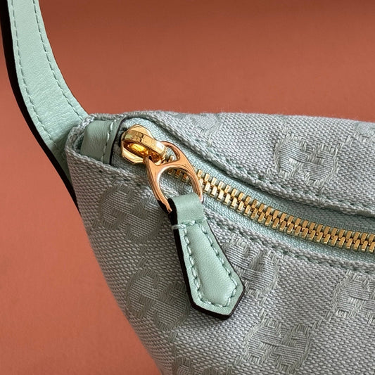 Gucci 2026 Vanity GG-Canvas Mini Top Handle Bag Green Canvas Leather 280780