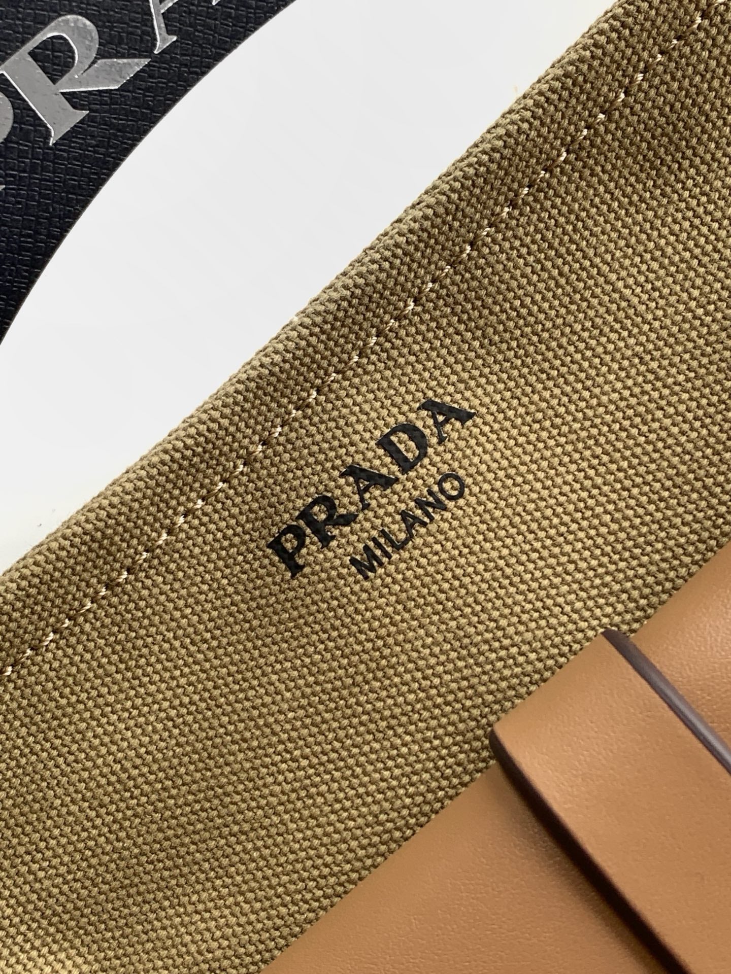 Prada 2026 Route Shoulder Bag 26cm Canvas Leather