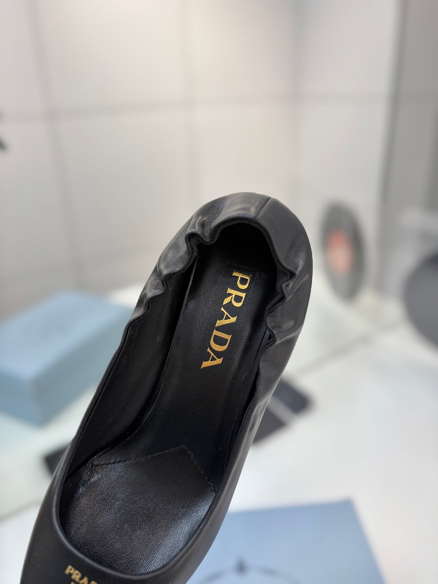 PRA 26S Pointed Toe High Heels 55 Black Cowhide 627130