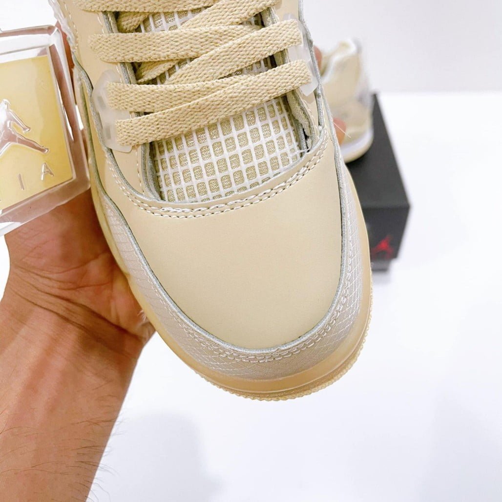 Jordan 4 Retro Off-White Sail Sneakers - Streetwear Essential