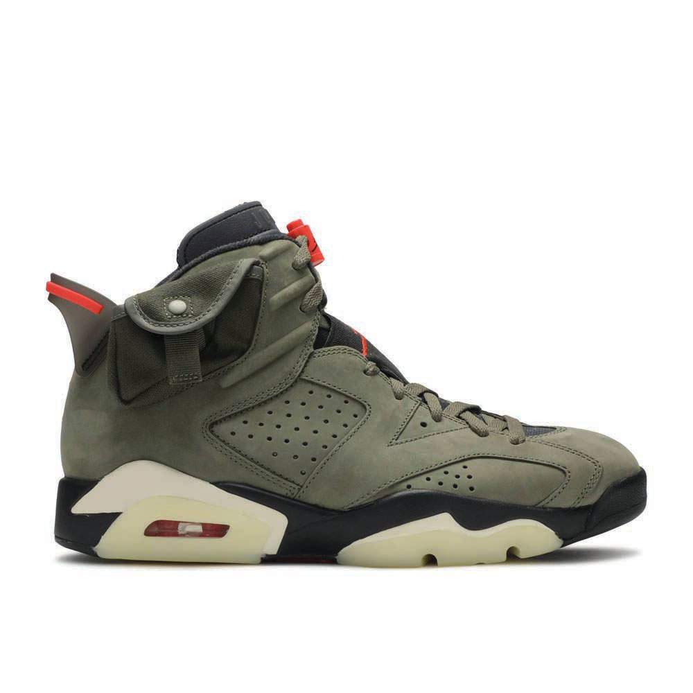 Travis Scott x Air Jordan 6 Retro ‘Olive’ Revered Footwear Sneakers - Archive...