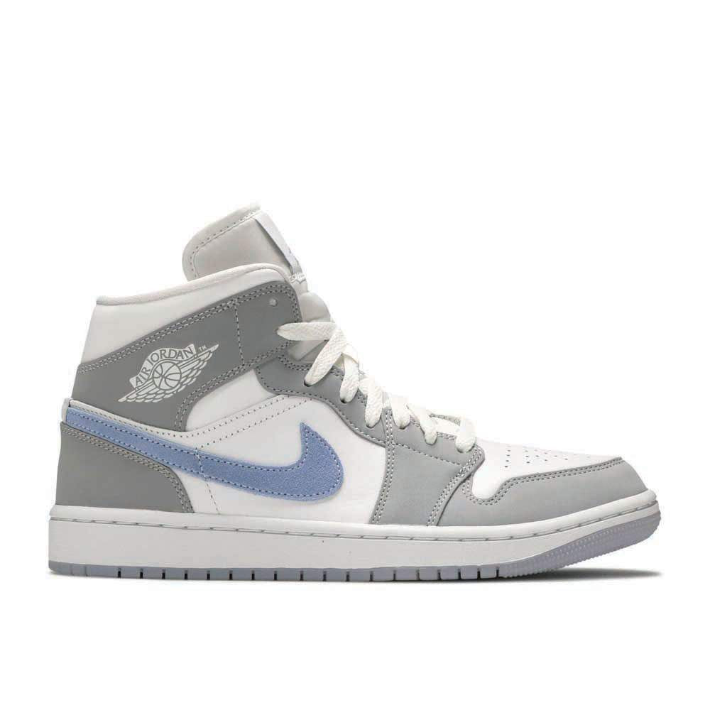 Air Jordan 1 Mid ‘Wolf Grey Aluminum’ Everlasting Sneaker Sneakers - Collabor...