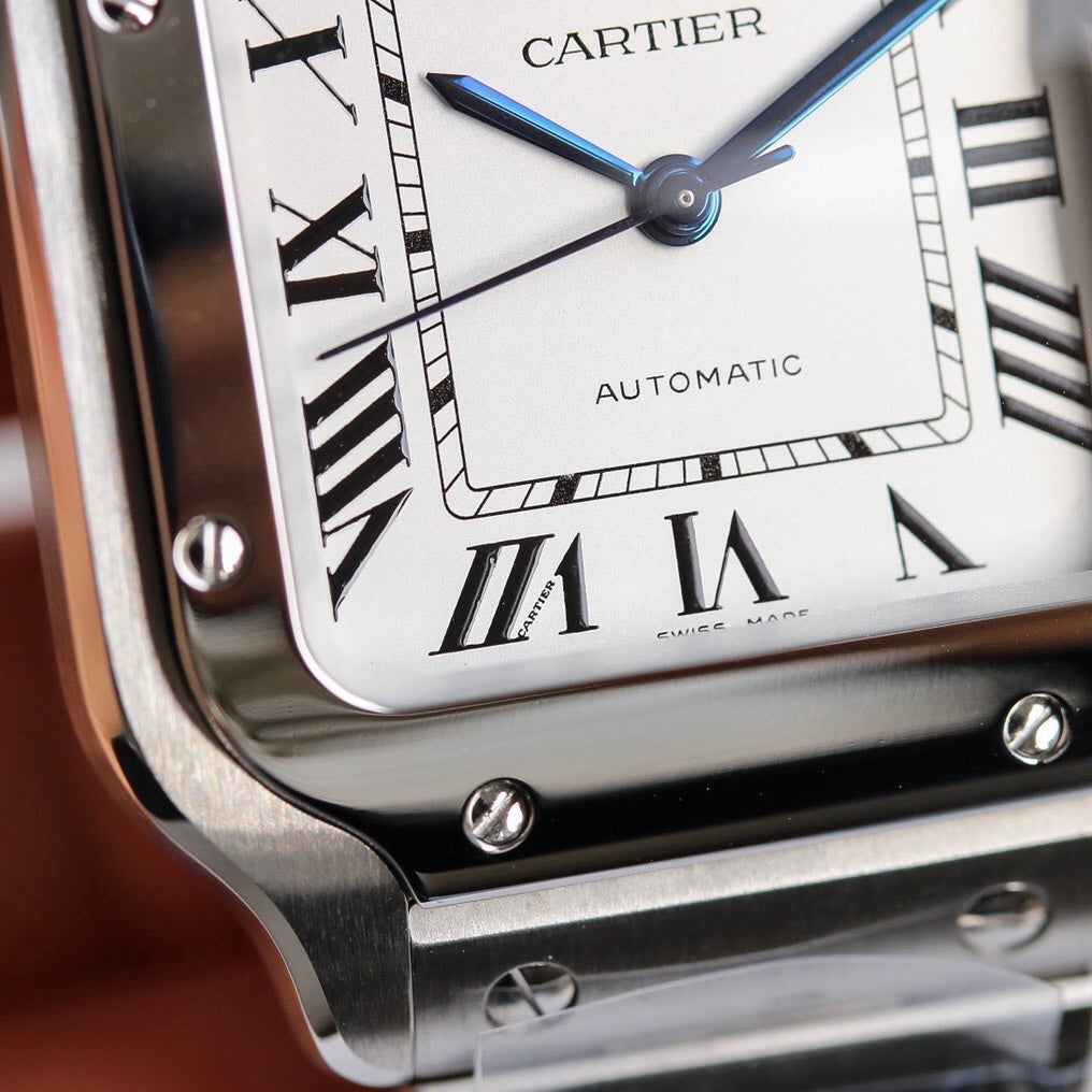SANTOS LADY 35.1MM STEEL CASE WHITE DIAL ( BEST VERSION )