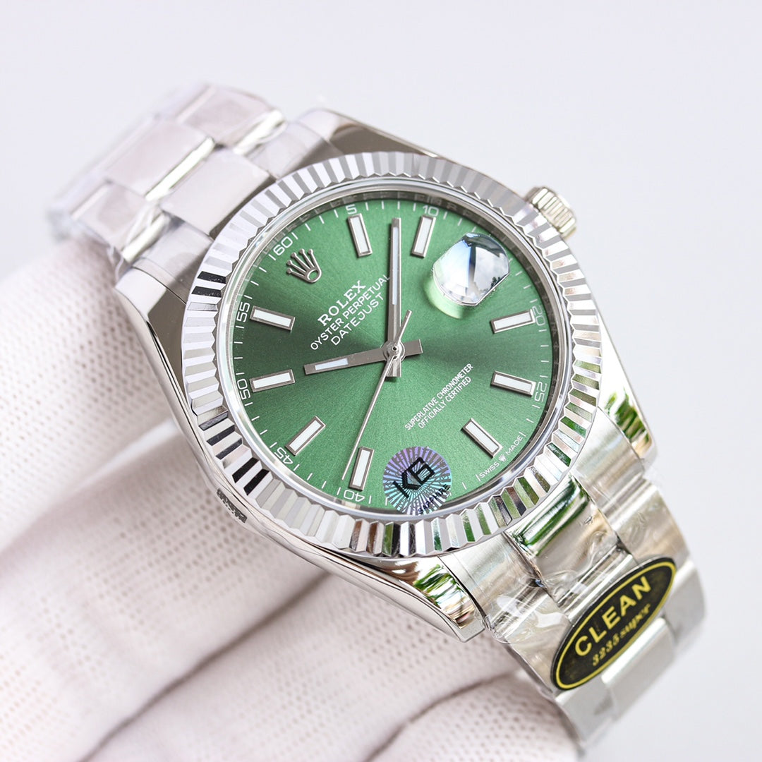 DATEJUST 36MM STEEL CASE GREEN DIAL