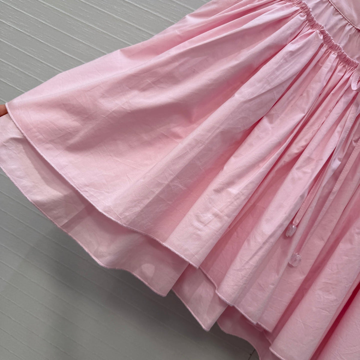Loew Tiered Tulle Skirt Pink in Cotton 381558
