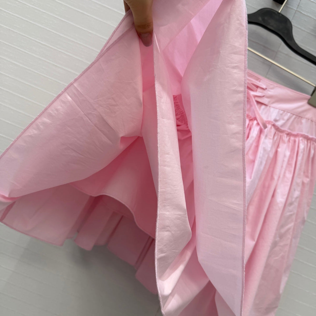 Loew Tiered Tulle Skirt Pink in Cotton 381558