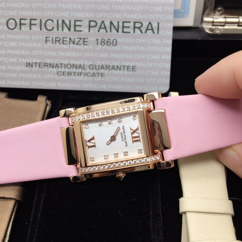 PATEK Twenty-Four 25mm Pink Gold Pink Strap