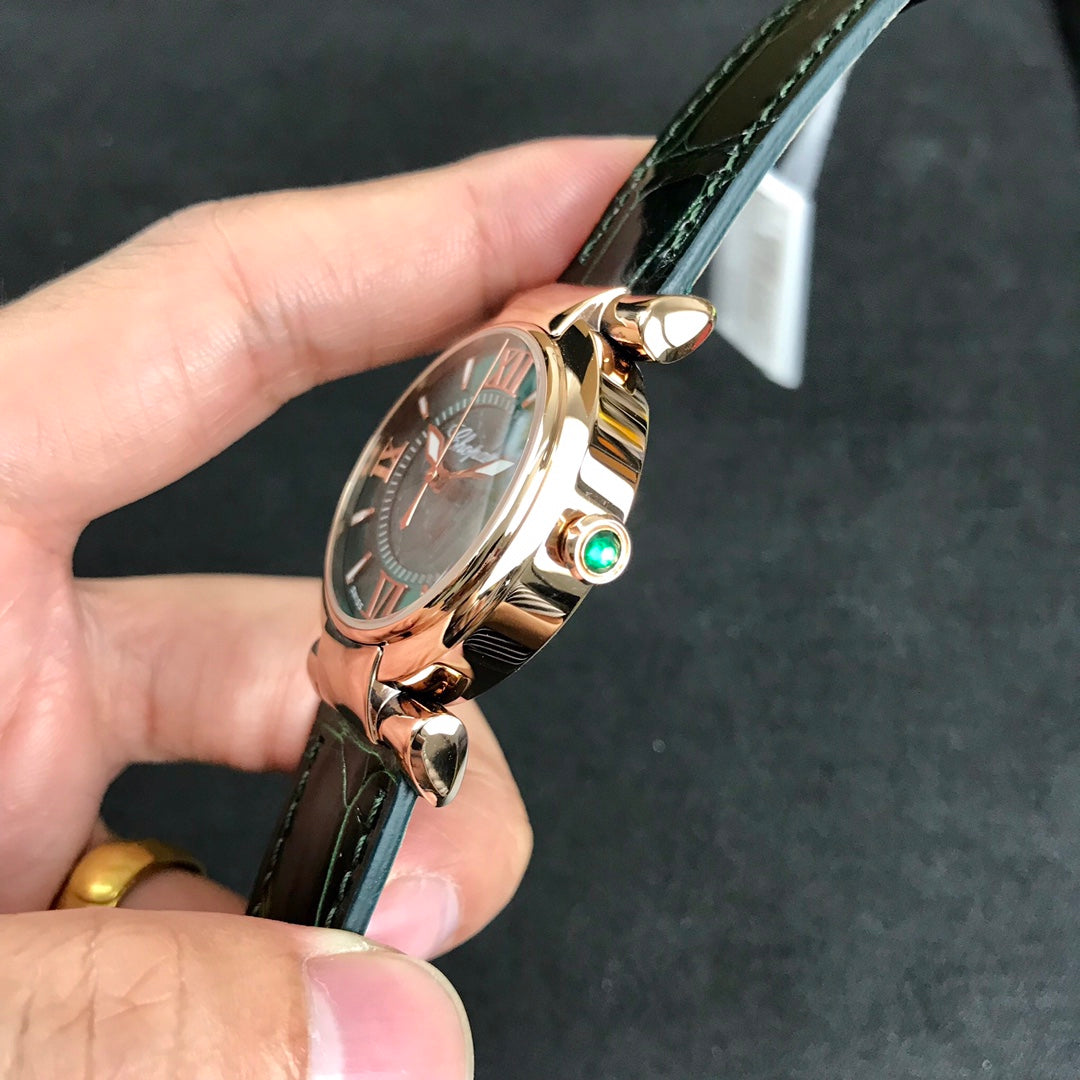 Impepiale 36mm Pink Gold Dark Green Dial