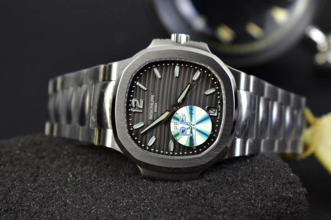 PATEK Nautilus 35mm Silver Black Dial