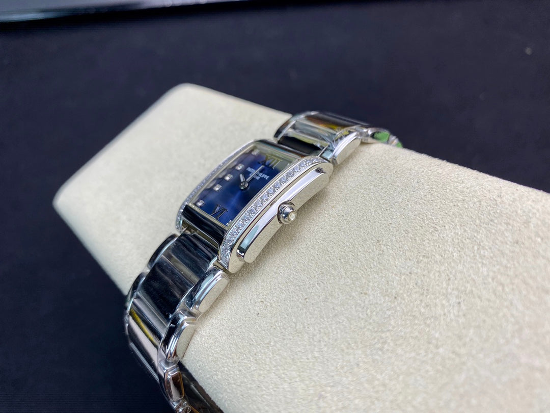 PATEK Twenty-Four 25.5mm Silver Blue Dial