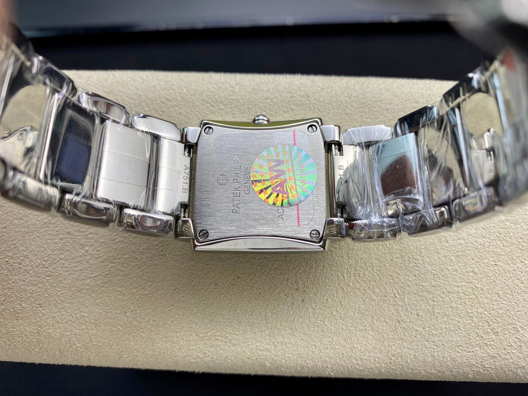 PATEK Twenty-Four 25.5mm Silver Blue Dial