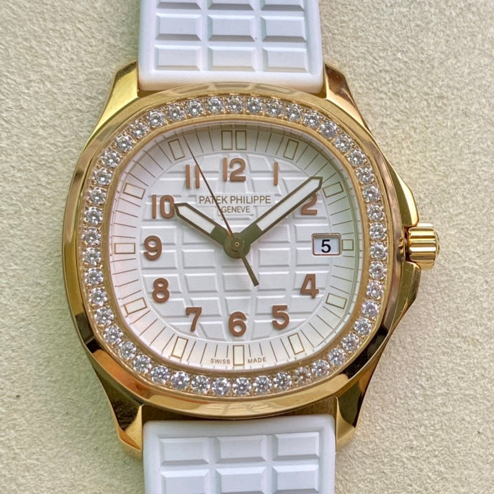 PATEK Aquanaut 35.6mm Gold White Dial