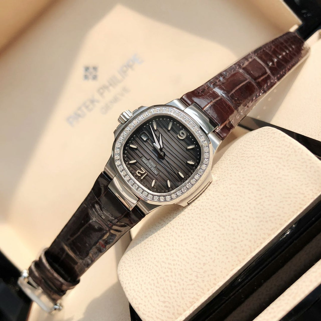 PATEK Nautilus 32mm Silver Brown Dial