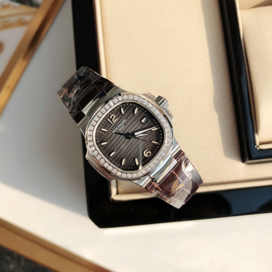 PATEK Nautilus 32mm Silver Brown Dial