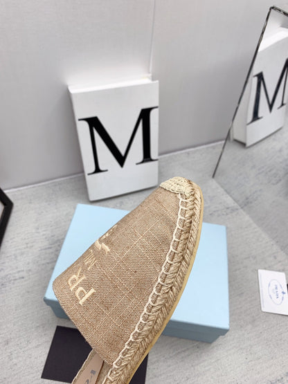 Prada 2026 Mules Canvas Rope Sole 731188