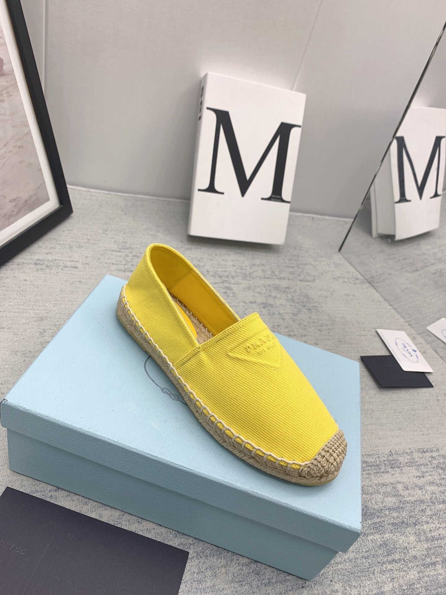 Prada 2026 Loafers Canvas Rope Sole 731191