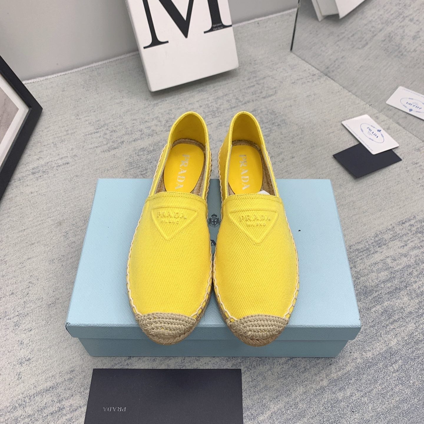 Prada 2026 Loafers Canvas Rope Sole 731191