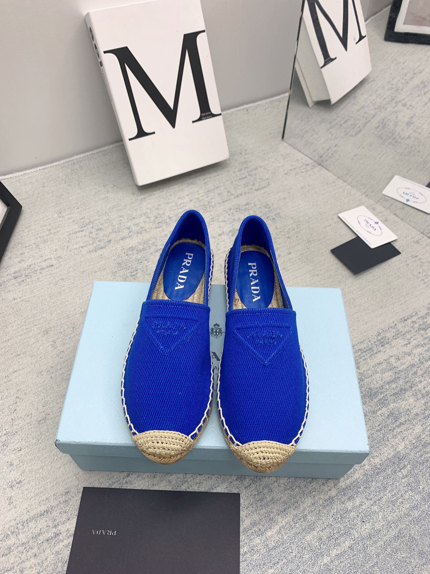 Prada 2026 Loafers Canvas Rope Sole 731191