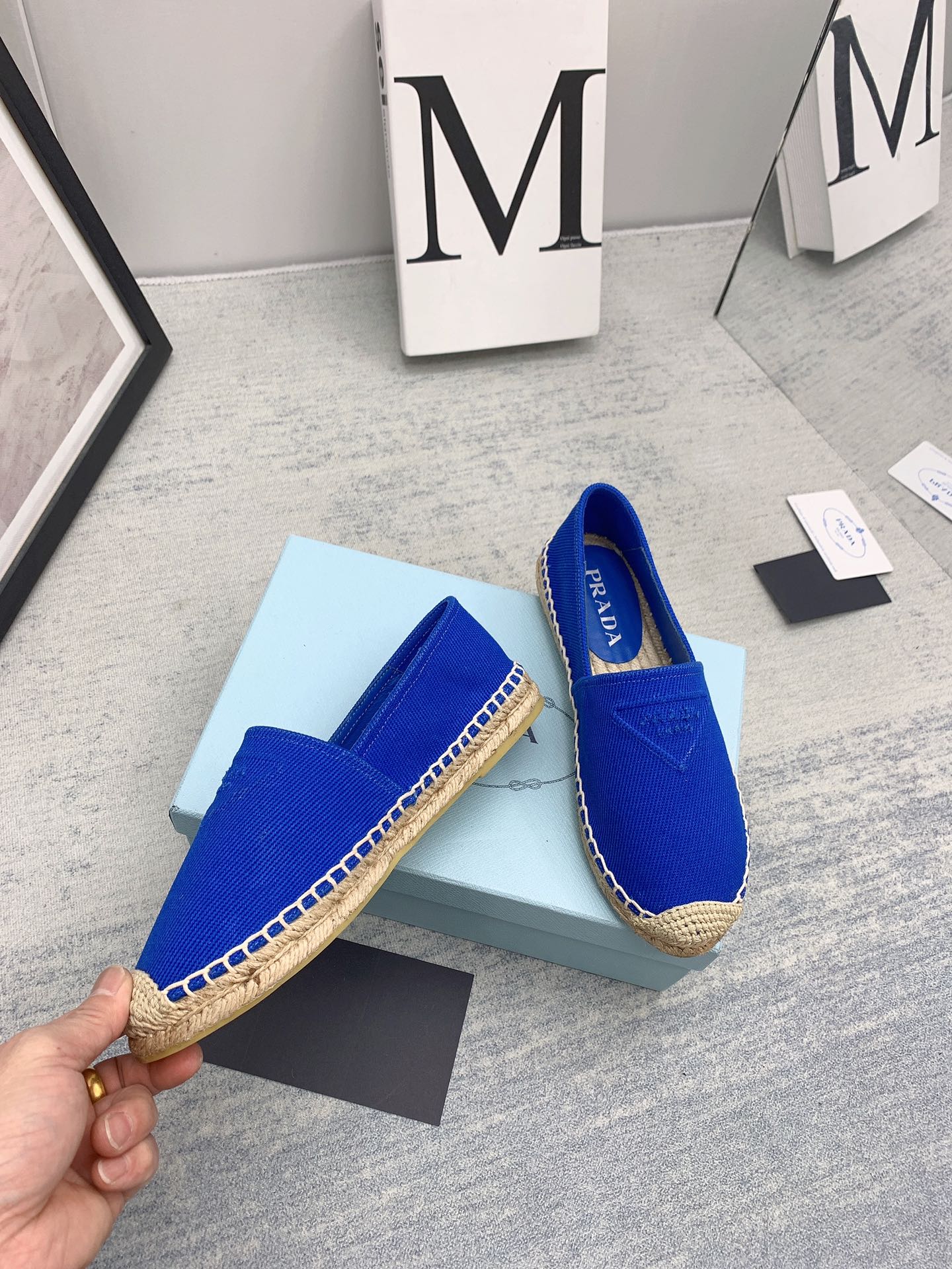 Prada 2026 Loafers Canvas Rope Sole 731191