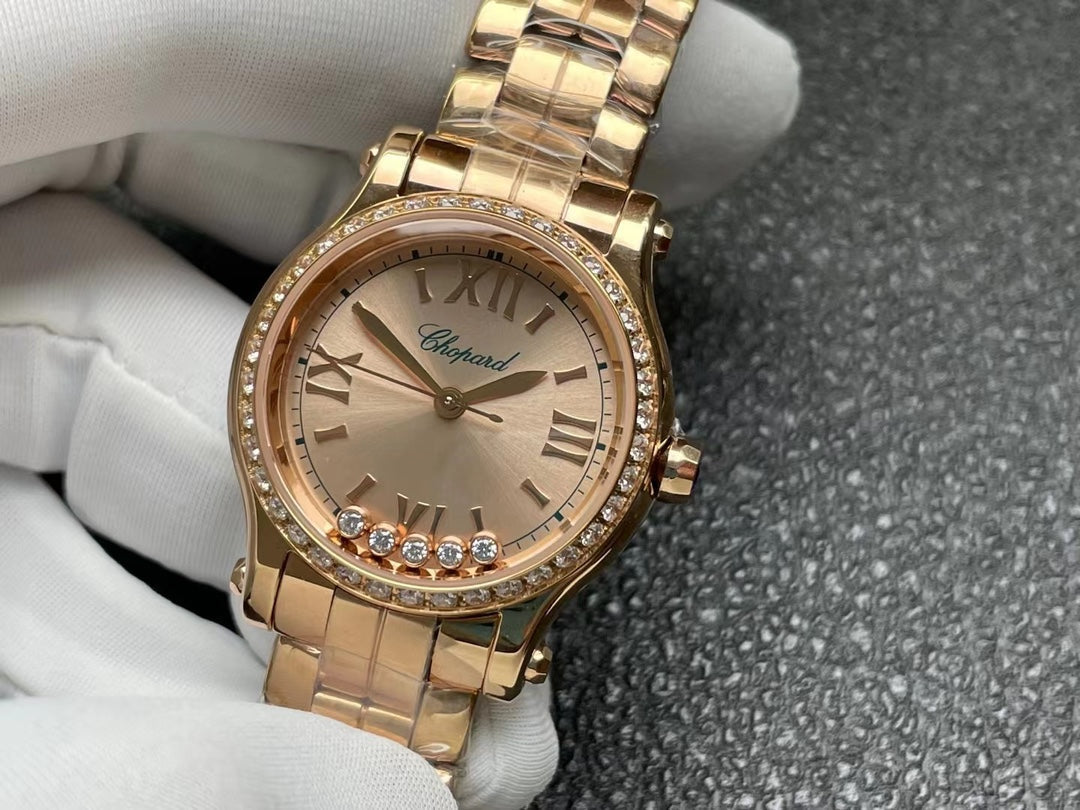 Happy Diamond 30mm Pink Gold Diamond