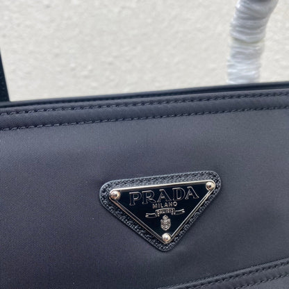 Prada 2026 Tote Bag 35cm Navy Re-Nylon