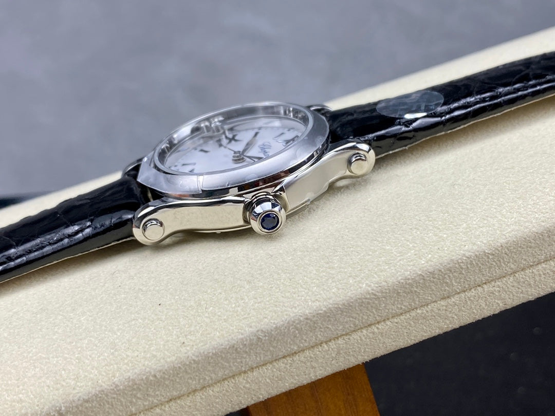 Happy Diamonds 30mm Quartz Leather