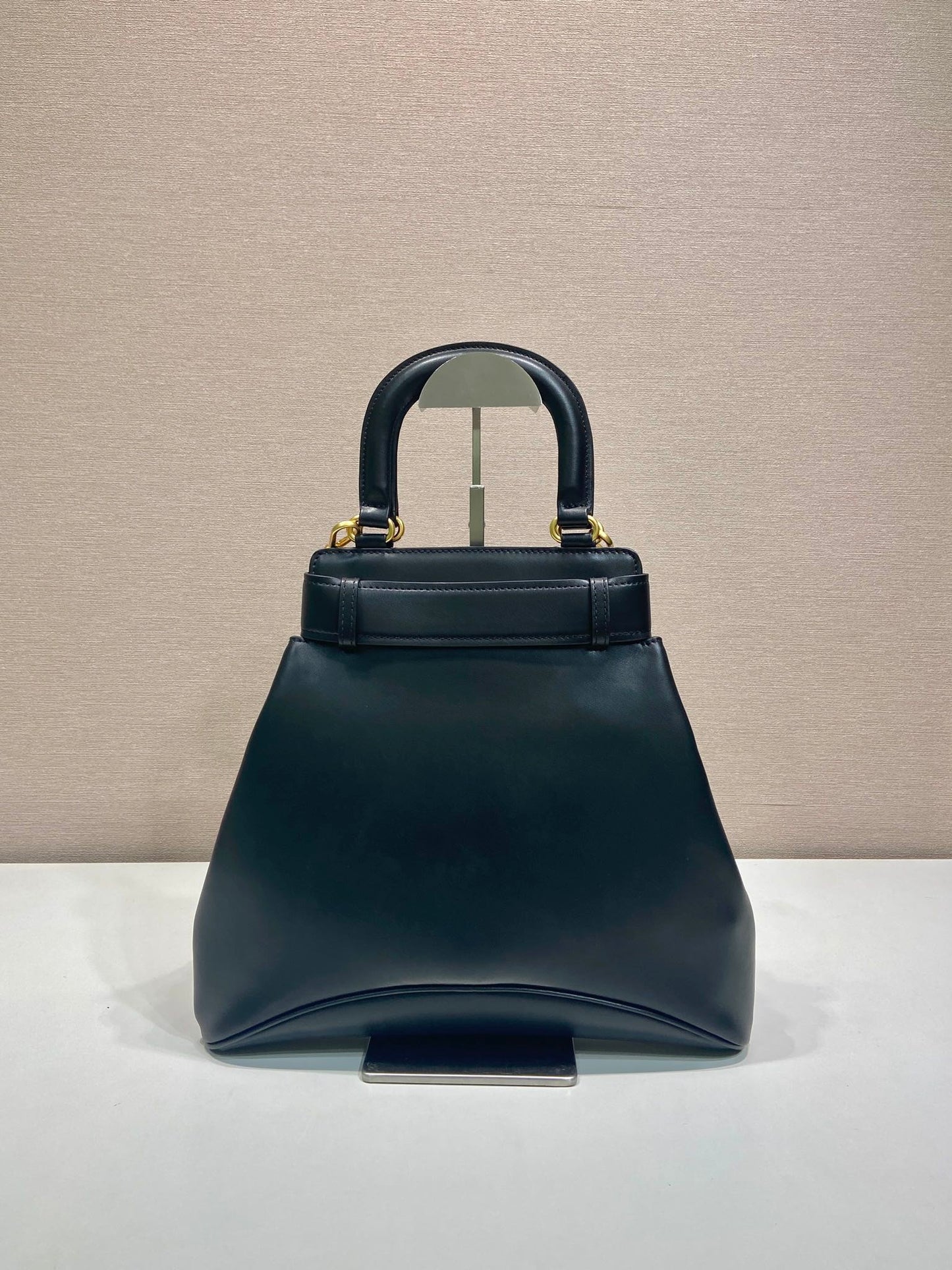 Prada 2026 Etude Tote Bag 31cm Black Calfskin 345464