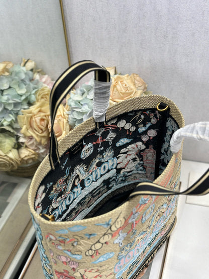 Dior 2026 City Postcard Resort Style Handbag "Hong Kong Exclusive" Canvas 288602