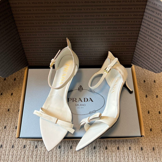 PRA 26S High-Heeled Sandals 60 White Cowhide 627447