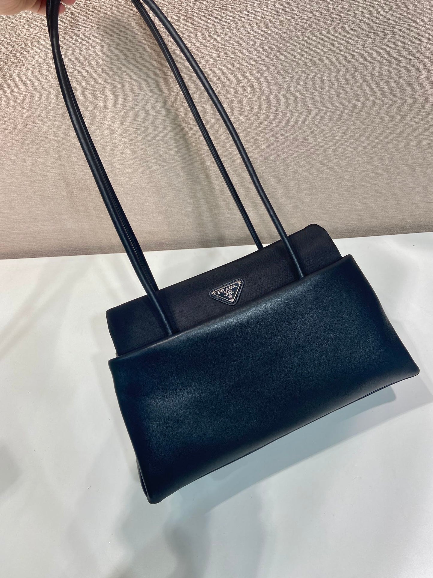 Prada 2026 Passage Bag 28cm Black Leather 282812