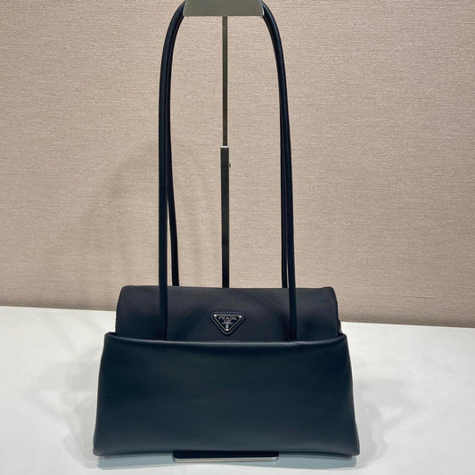 Prada 2026 Passage Bag 28cm Black Leather 282812