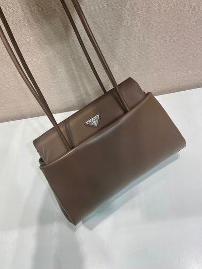 Prada 2026 Passage Bag 28cm Brown Leather 282814