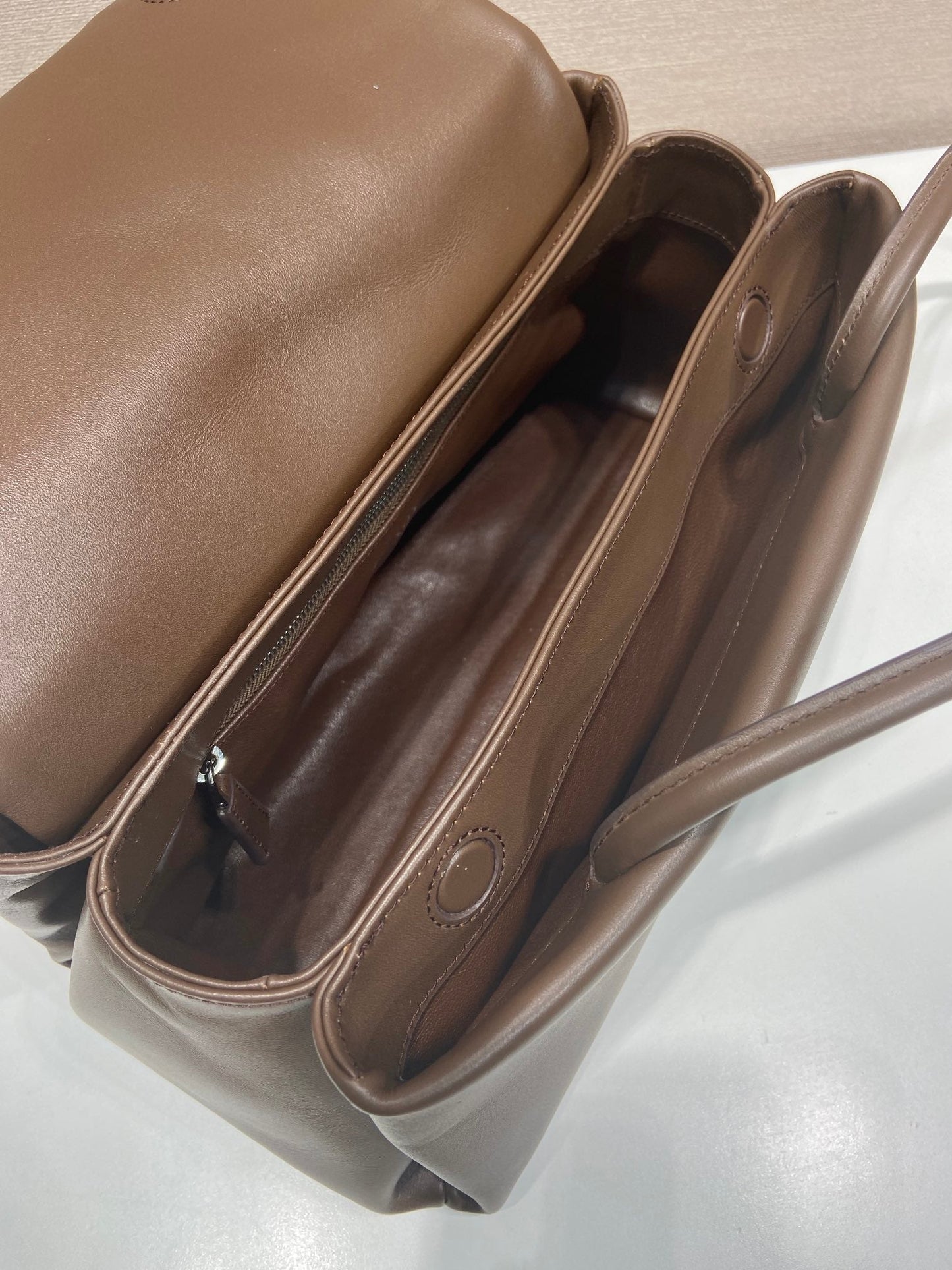 Prada 2026 Passage Bag 28cm Brown Leather 282814