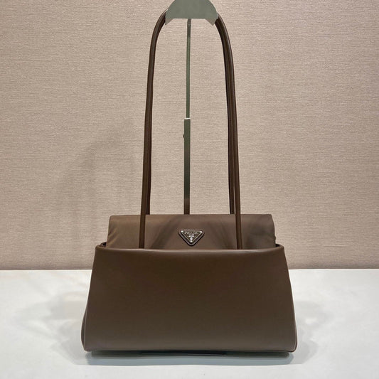 Prada 2026 Passage Bag 28cm Brown Leather 282814