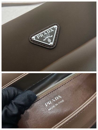 Prada 2026 Passage Bag 28cm Brown Leather 282814