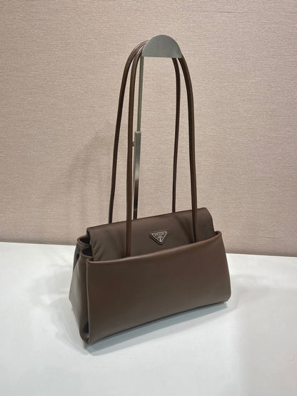 Prada 2026 Passage Bag 28cm Brown Leather 282814