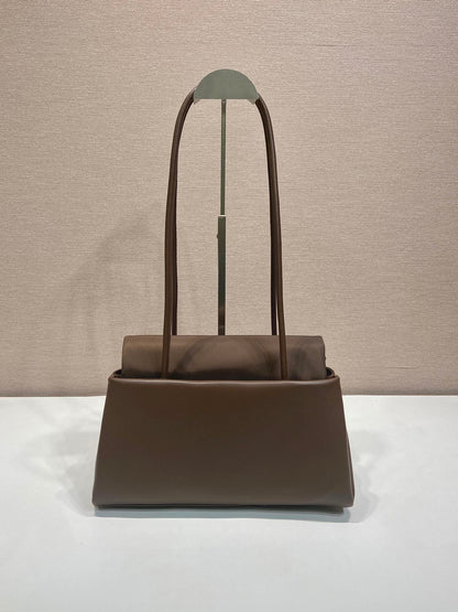 Prada 2026 Passage Bag 28cm Brown Leather 282814