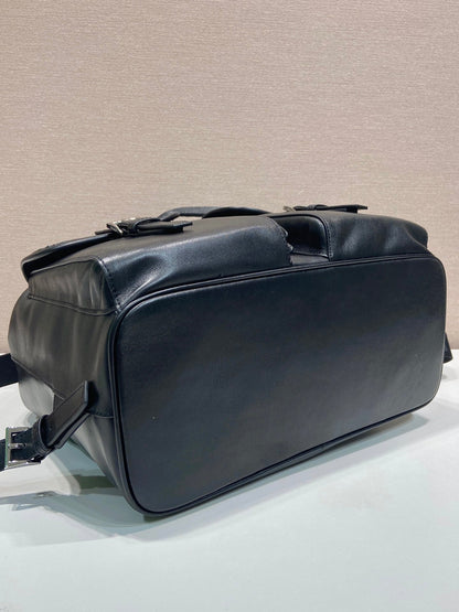 Prada 2026 Backpack 39cm Black Lambskin 351845